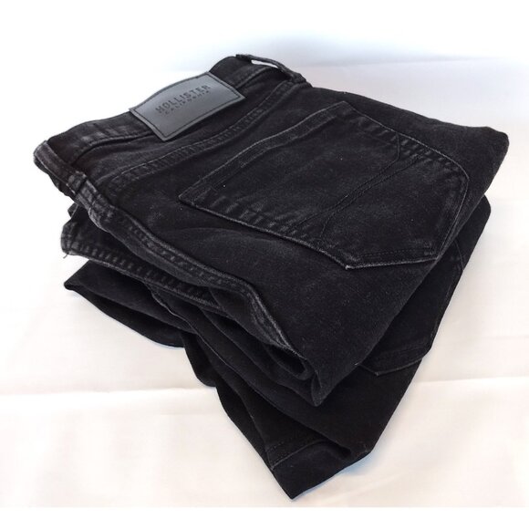 Lot of 2 Hollister Stacked Skinny Jeans Men W29 L32 Advanced Stretch Black Denim - Picture 5 of 8